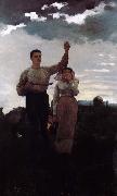 Winslow Homer To respond to a call for oil painting